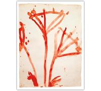 HKAHF AJWUQ Cy Twombly Poster《L'intitolato》Arte della Parete Cy Twombly Tela Pittura Mente Astratta Pensieri Stampe per Soggiorno Decor Immagine 15x20cmx1 Senza Cornice