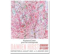 HKAHF AJWUQ Damien Hirst Cerlsiers Poster Fondation Cartier Wall Art Fiori di ciliegio Stampe Pittura su Tela per Soggiorno Decor Picture 15x20cmx1 No Frame