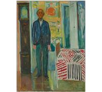 HKAHF AJWUQ Edvard Munch Manifesti della Mostra 《Amore E Ansia》 Stampe Astratte della Parete Edvard Munch Pittura su Tela per Home Decor Picture 20x30cmx1 Senza Cornice