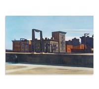 HKAHF AJWUQ Edward Hopper Poster 《Manhattan Bridge Ring Road》 Arte della Parete Edward Hopper Dipinti su Tela Stampe retrò per la Decorazione della Stanza Immagine 50x40cmx1 Senza Cornice
