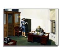 HKAHF AJWUQ Edward Hopper Wall Art 《Il Vento Notturno》 Poster Edward Hopper Stampe Pittura su Tela Moderna per Soggiorno Home Decor Immagini 50x30cm Senza Cornice