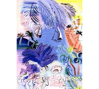HKAHF AJWUQ Famosa arte della parete di Raoul Dufy《Serie blu》 Poster Stampa mostra retrò Raoul Dufy Dipinto su tela per l'arredamento del soggiorno Immagine 20x30cm NO Cornice