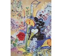 HKAHF AJWUQ Famosa mostra di Raoul Dufy Arte della parete《Bouquet》Poster Stampa del bisonismo Raoul Dufy Dipinto su tela per l'arredamento del soggiorno Immagine 15x20cm NO Cornice