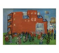 HKAHF AJWUQ Famosa mostra di Raoul Dufy Arte della parete《Un cavaliere》Poster Stampa del bisonismo Raoul Dufy Dipinto su tela per l'arredamento del soggiorno Immagine 30x20cm SENZA cornice