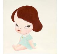 HKAHF AJWUQ Famosi Poster Yoshitomo Nara《Nessuno è Un Pazzo》Stampe d'Arte murali Yoshitomo Nara Pittura su Tela Pop Art Immagine per la Decorazione Domestica 50x70cm Senza Cornice