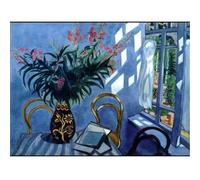 HKAHF AJWUQ Famoso Henri Matisse Poster Fuori dalla Finestra Arte della Parete Pittura su Tela Astratta Henri Matisse Stampe per Decorazioni per La Casa Immagini 20x15cmx1 Senza Cornice