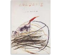 HKAHF AJWUQ Famoso Poster di Cy Twombly Arte murale di Cy Twombly, Stampe folli di Graffiti, Pittura Astratta su Tela per la casa, Decorazione del Soggiorno 50x70cmx1 Senza Cornice