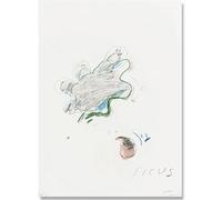 HKAHF AJWUQ Famoso Poster di Cy Twombly《Linee di Palma》Arte della Parete Cy Twombly Tela Pittura Pensieri Mente Astratta Stampe per l'arredamento del Soggiorno Immagine 30x40cmx1 Senza Cornice