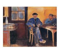 HKAHF AJWUQ Famoso Poster di Edvard Munch《al mercante di Vini》 Stampe d'Arte murali Barbarie Pittura su Tela Quadro Nordico per l'arredamento del Soggiorno 60x40cmx1 Senza Cornice