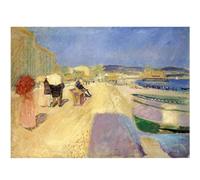 HKAHF AJWUQ Famoso Poster di Edvard Munch《Street View》Arte della Parete Stampe Edvard Munch Barbarie Pittura su Tela Immagine Nordica per Arredamento Soggiorno 50x30cmx1 Senza Cornice