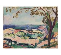 HKAHF AJWUQ Famoso Poster di Henri Matisse《Vista del Mare》 Arte della Parete Pittura su Tela Astratta Henri Matisse Stampe per Immagini di Decorazioni per la casa 70x50cmx1 Senza Cornice