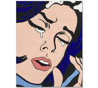 HKAHF AJWUQ Famoso Poster di Roy Lichtenstein 《Il grido》 Arte della Parete Roy Lichtenstein Dipinti su Tela Stampe retrò per la Decorazione della Stanza Immagine 40x50cmx1 Senza Cornice