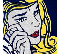 HKAHF AJWUQ Famoso Poster di Roy Lichtenstein 《Ragazza Che annega Arte della Parete Roy Lichtenstein Dipinti su Tela Stampe retrò per la Decorazione della Stanza Immagine 60x60cmx1 Senza Cornice