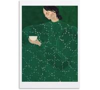 HKAHF AJWUQ Famoso Poster di Sofia Lind《Gonna Verde》 Wall Art Lineline Stampe Modern Canvas Quadro Nordico per Arredamento del Salotto, 15x20cmx1 Senza Cornice