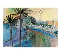 HKAHF AJWUQ Famoso Raoul Dufy Poster Albero di Cocco Arte della Parete Pittura su Tela Astratta Stampe Ad Acquerello per Soggiorno Home Decor Immagini 60x40cm Senza Cornice