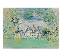 HKAHF AJWUQ Famoso Raoul Dufy Poster 《Il Castello》 Mostra Arte Della Parete Divertente Pittore Pittura Su Tela Stampe Moderne Per La Decorazione Della Casa Immagine 30x20cmx1 Senza Cornice