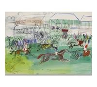 HKAHF AJWUQ Famoso Raoul Dufy Poster 《Il Cavallo》 Mostra Wall Art Fun Painter Pittura su Tela Stampe Moderne per Home Decor Picture 60x40cmx1 No Frame