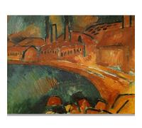HKAHF AJWUQ Famoso Raoul Dufy Poster 《Il Santo》 Mostra Wall Art Fun Painter Pittura su Tela Stampe Moderne per Home Decor Picture 70x50cmx1 No Frame