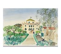 HKAHF AJWUQ Famoso Raoul Dufy Poster 《La Casa》 Mostra Wall Art Fun Painter Pittura su Tela Stampe Moderne per Home Decor Picture 90x60cmx1 No Frame