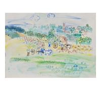HKAHF AJWUQ Famoso Raoul Dufy Poster La Valle Wall Art Pittura su Tela Astratta Stampe ad Acquerello per Soggiorno Home Decor Immagini 60x40cm Senza Cornice
