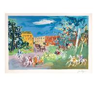 HKAHF AJWUQ Famoso Raoul Dufy Poster Pittura su Tela Astratta La Gara Wall Art Stampe ad Acquerello per Soggiorno Home Decor Immagini 50x30cm Senza Cornice