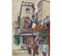 HKAHF AJWUQ Famoso Raoul Dufy Wall Art《Il violino giallo》 Poster Retro Exhibition Print Raoul Dufy Dipinto su tela per soggiorno Decor Picture 50x70cm NO Frame