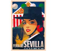 HKAHF AJWUQ Feria De Sevilla Poster su Tela California Wall Art Questo di Abril Mostra Stampe Pittura Moderna per Home Decor Immagini 15x20cm Senza Cornice
