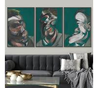 HKAHF AJWUQ Francis Bacon Poster《Autoritratto》Arte della Parete Francis Bacon Picture Francis Bacon Dipinti su Tela Stampe retrò per Room Deco 90x60cmx1 No Frame
