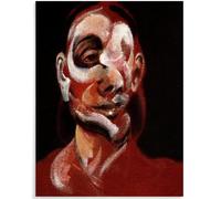HKAHF AJWUQ Francis Bacon Poster Mostra《Autoritratto》Arte della Parete Francis Bacon Dipinti su Tela Stampe retrò per Camera Deco Immagine 50x70cmx1 Senza Cornice