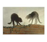 HKAHF AJWUQ Francisco de Goya Poster 《Rina De Cats》Arte della Parete Francisco de Goya Stampe Pittura su Tela Moderna per Soggiorno Decor Picture 60x80cmx1 No Frame