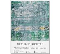 HKAHF AJWUQ Gerhard Richter - Poster da parete a griglia con gabbia colorata, stampa su tela, stampa su tela, immagine di Gerhard Richter, decorazione per la casa, 40 x 50 cm, senza cornice