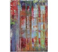 HKAHF AJWUQ Gerhard Richter - Stampa artistica da parete a colori con graffiti su tela, famoso, poster a colori Gerhard Richter, stampe artistiche astratte per la decorazione della casa, 40 x 50 cm