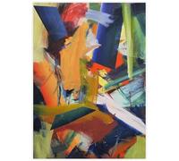 HKAHF AJWUQ Gerhard Richter Stampe arte astratta su tela pittura moderna a colori graffiti Wall Art Gerhard Richter poster per la decorazione della casa 40 x 50 cm senza cornice