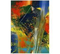 HKAHF AJWUQ Gerhard Richter Stampe arte astratta su tela pittura moderna da parete a colori graffiti immagine Gerhard Richter poster per la decorazione della casa 40 x 50 cm senza cornice