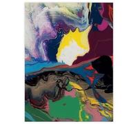 HKAHF AJWUQ Gerhard Richter Wall Art Colore Graffiti Tela Pittura Poster Famoso Colore Gerhard Richter Stampe d'Arte astratte per la Decorazione Domestica 60x80cm Senza Cornice