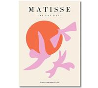 HKAHF AJWUQ Henri Matisse Poster Fiori Rosa Arte della Parete Henri Matisse Stampe Barbarie Tela Pittura Nordic Picture per Soggiorno Decor 15x20cmx1 No Frame