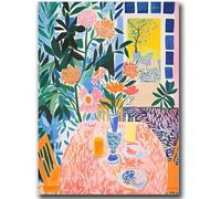 HKAHF AJWUQ Henri Matisse Poster Mercato dei Fiori Arte della Parete Henri Matisse Stampe Barbarie Tela Pittura Quadro Nordico per Soggiorno Decor 30x40cmx1 No Frame