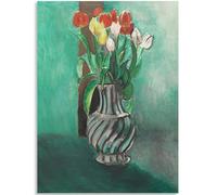 HKAHF AJWUQ Henri Matisse Poster Tulip Flowes Wall Art Henri Matisse Stampe Pittura su Tela Astratta Quadro Nordico per la Decorazione del Soggiorno 50x70cmx1 Senza Cornice