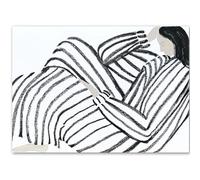 HKAHF AJWUQ Henri Matisse Poster 《Vestiti A Righe》Arte della Parete Matisse Mostra Dipinti su Tela Stampe retrò per Decorazione della Camera Immagine 50x70cmx1 Senza Cornice