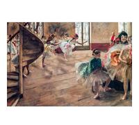 HKAHF AJWUQ Illustrazione murale della Mostra Edgar Degas《Formazione di Danza》Poster Stampe di Edgar Degas Pittura Moderna su Tela per Arredamento del Soggiorno 30x50cmx1 Senza Cornice