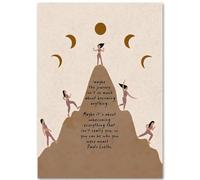 HKAHF AJWUQ International Yoga Wall Art Citazioni Ispiratrici Stampe Poster Fitness Pittura su Tela per Yoga Studio Home Decor Immagini 20x30cm Senza Cornice