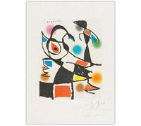 HKAHF AJWUQ Joan Miró Wall Art《Il Martello Senza Padrone》Poster Joan Miró Stampe Pittura su Tela per Soggiorno Home Decor Immagini 60x90cm Senza Cornice