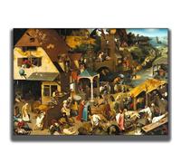 HKAHF AJWUQ Leonardo da Wall Art《Ritratto di Un Musicista》Poster Leonardo da Stampe Pittura su Tela retrò per Soggiorno Home Decor Immagini 50x30cm Senza Cornice