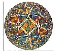 HKAHF AJWUQ M.C. Escher - Poster da parete con pesci, stampa astratta su tela, stampa M.C. Escher, immagine per decorare la casa e il soggiorno, 50 x 50 cm, senza cornice