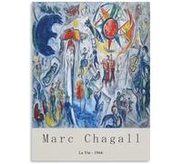 HKAHF AJWUQ Marc Chagall Poster su Tela Parigi Ruota panoramica Wall Art Marc Chagall Pittura Stampe Moderne Marc Chagall per Home Decor Immagini 15x20cm No Frame