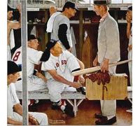 HKAHF AJWUQ Norman Rockwell Poster《La Boxe》Wall Art Abstract Exhibition Canvas Painting Norman Rockwell Prints for Home Decor Picture 55x55cmx1 No Frame