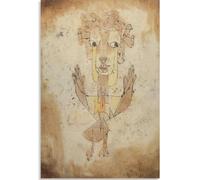 HKAHF AJWUQ Paul Klee Poster 《Angelo della Storia》 Arte della Parete Paul Klee Mostra Dipinti su Tela Stampe retrò per la Decorazione della Stanza Immagine 20x30cmx1 No Frame