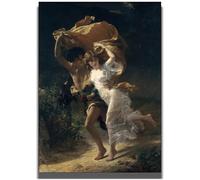 HKAHF AJWUQ Pierre Auguste COT Wall Art《La Tempesta》Poster Pierre Auguste COT Stampe Retro Tela Pittura per Soggiorno Home Decor Immagini 30x50cm Senza Cornice