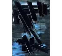 HKAHF AJWUQ Pierre Soulages Poster 《Figure Geometriche》Arte murale Peter Stampe astratte Pittura su Tela Moderna per Soggiorno Decor Picture 60x90cmx1 Senza Cornice