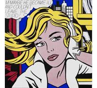 HKAHF AJWUQ Pop Art Girl Wall Art Roy Lichtenstein Poster Roy Lichtenstein Stampe Mostra Pittura su Tela per Soggiorno Decor Picture 30x30cmx1 No Frame